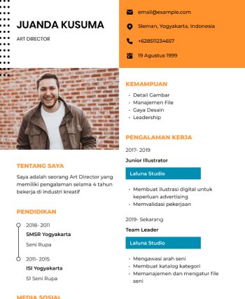 Contoh CV Fresh Graduate Kreatif