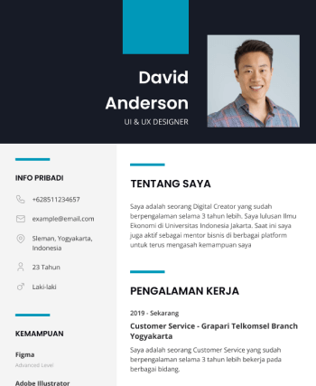 Contoh CV Sales Executive 1 Tahun