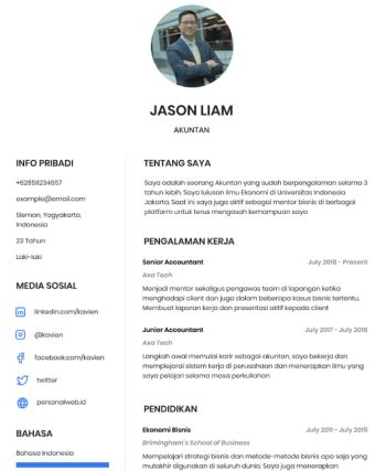 Contoh CV Fresh Graduate Teknis