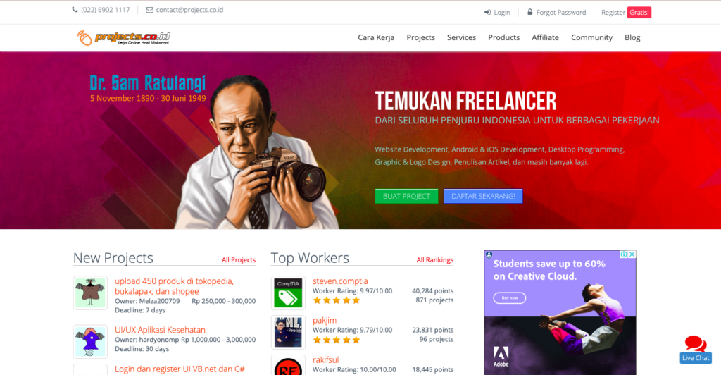 Situs Freelancer Projects