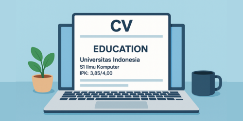 Ilustrasi Format Penulisan Riwayat Pendidikan