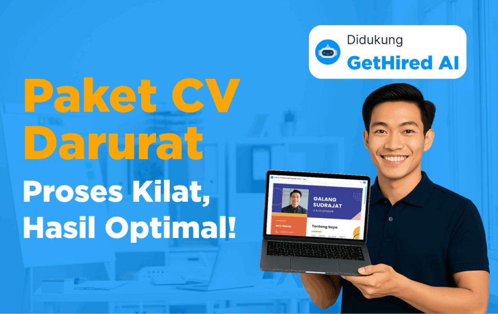 Paket CV GetHired, didukung GetHired AI