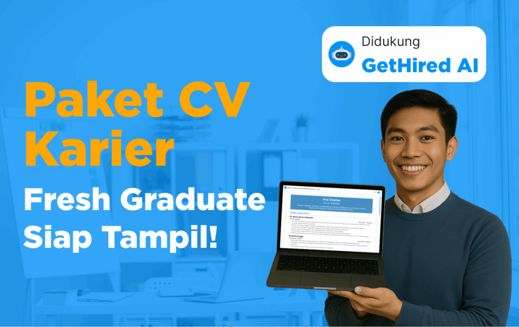 Paket CV GetHired, didukung GetHired AI